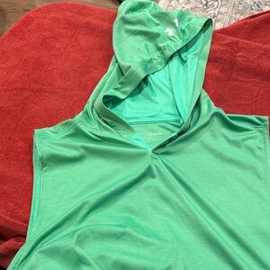 Under Armour Green Sleeveless Hoodie